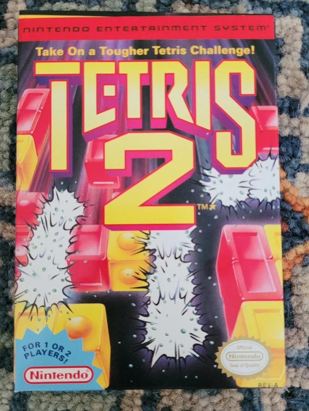 Nintendo NES Tetris 2 Game In Original Box